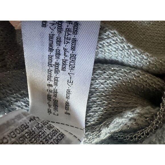 NWT Zara M Distressed Metallic Accent Fringe Pullover Sweater Cotton Blend - Picture 5 of 8